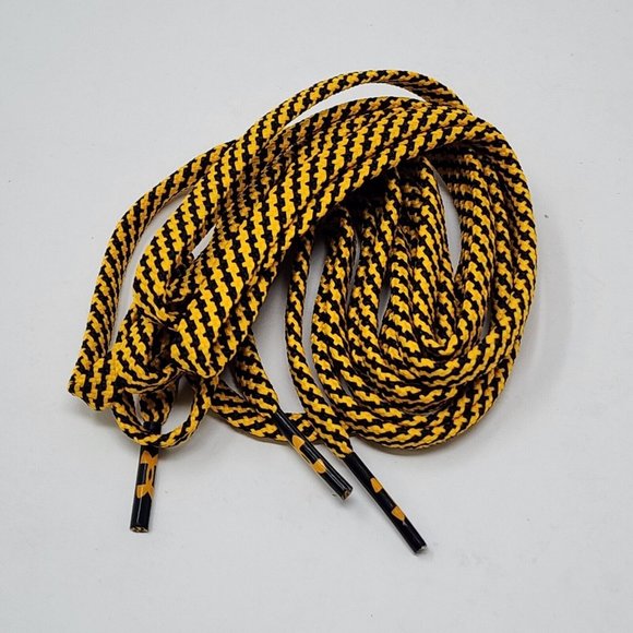 Under Armour Shoe Laces Replacements Yellow Black Authentic - Picture 1 of 5